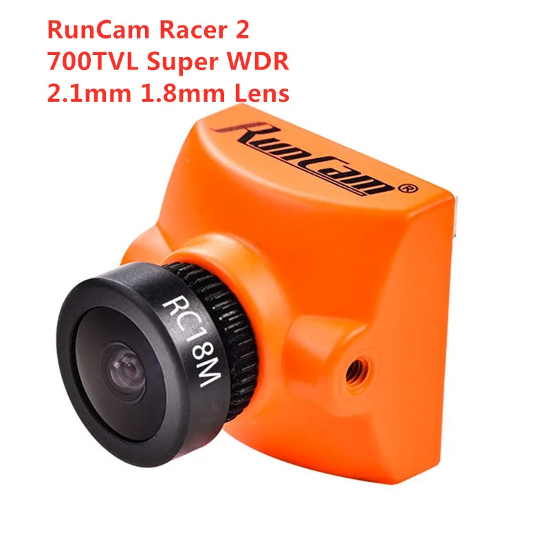 RunCam Racer 2 FPV 700TVL CMOS сенсорная Камера Super WDR 1 мм 8 объектив Встроенный OSD NTSC/PAL DC5 36V для