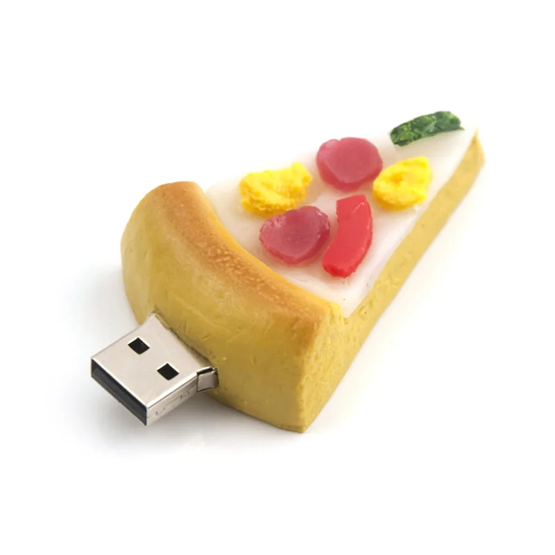 Флеш-накопитель 128 ГБ, 4 ГБ 8 ГБ 16 ГБ 32 ГБ 64 Гб usb в форме картофеля фри, пиццы, суши, гамбургера USB флеш-накопитель usb 2,0 флеш-накопитель флешка - Цвет: Pizza