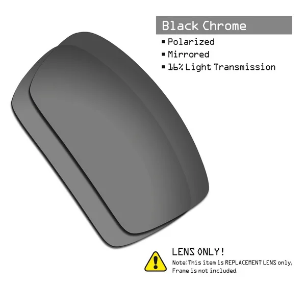 Black Chrome SmartVLT поляризованные Сменные линзы для солнцезащитных очков Окли гаскан-несколько вариантов - Цвет линз: Black Chrome
