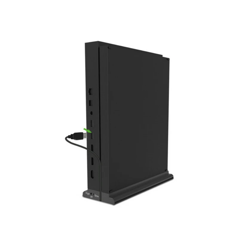 Вертикальная подставка с охлаждающим вентилятором для Xbox one X держатель консоли