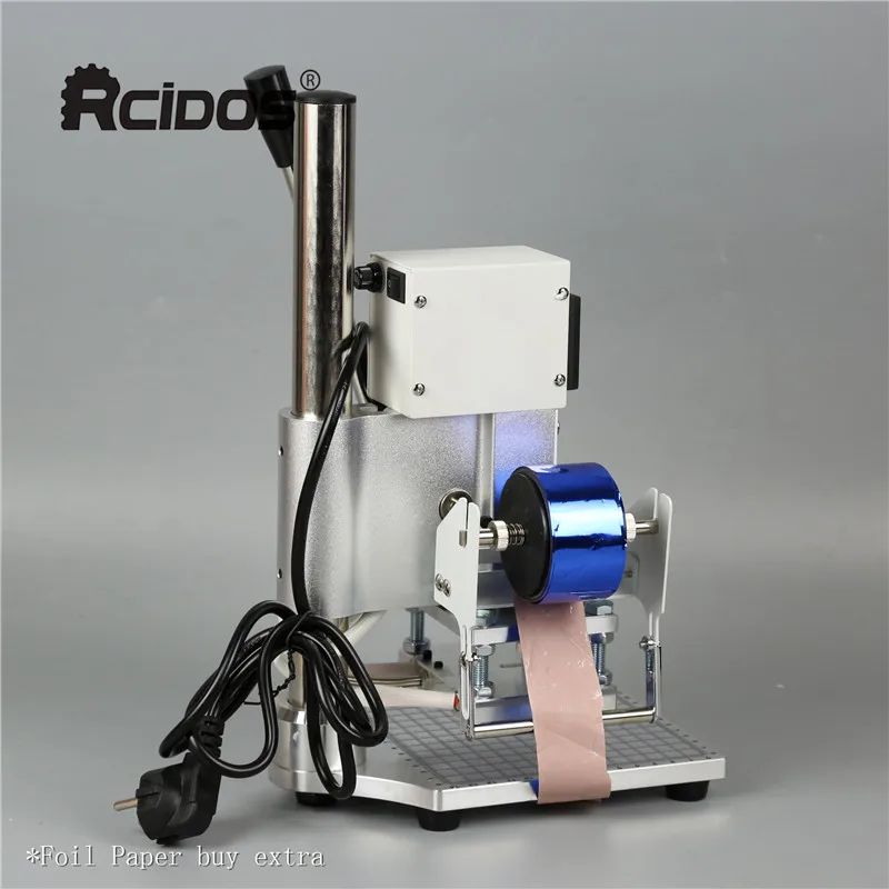 Однотонное Алюминий стол WT 90DS RCIDOS кожа бронзового цвета машина для горячего