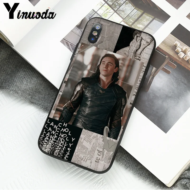 Yinuoda Marvel Hero Loki ТПУ черный чехол для телефона чехол для Apple iPhone 8 7 6 6S Plus X XS MAX 5 5S SE XR Чехол для мобильного телефона s - Цвет: A14
