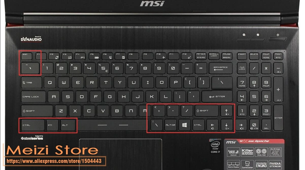 17 3 Защитная крышка для клавиатуры ноутбука MSI GP72 PE62 CS70 WT60 GS60 PE60 GL62M CX62 GS70 GT72 GE62 GE72 GS73