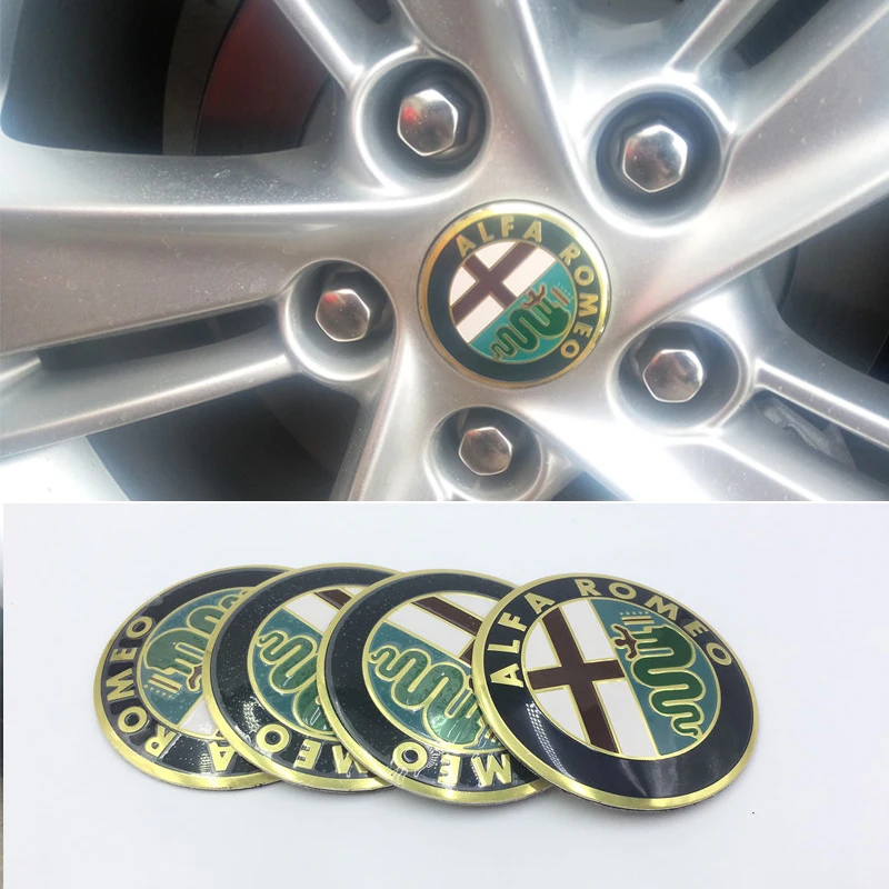 Для Alfa Romeo 147 159 GIULIA STELVI 4 шт. 56 мм Автомобильная эмблема колпачок для центра колеса