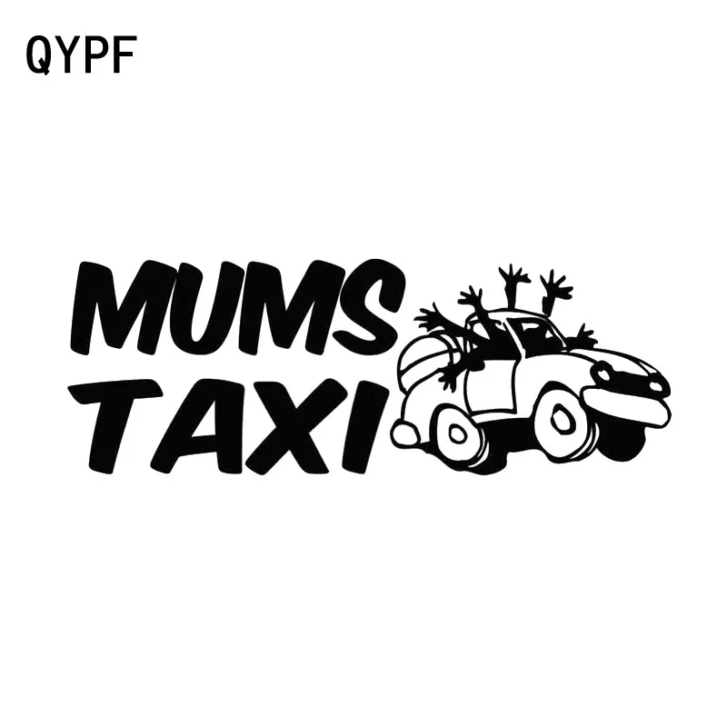 QYPF 16 8 см * 6 модная Высококачественная Автомобильная наклейка MUM'S TAXI Виниловая