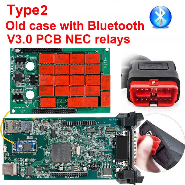 CDP TCS BT 10 шт./лот CDP tcs cdp pro V3.0 двойная зеленая плата Bluetooth. R3 keygen OBDII сканер OBD 2 автомобили Грузовики сканирующий диагностический инструмент - Цвет: CDP TCS BT