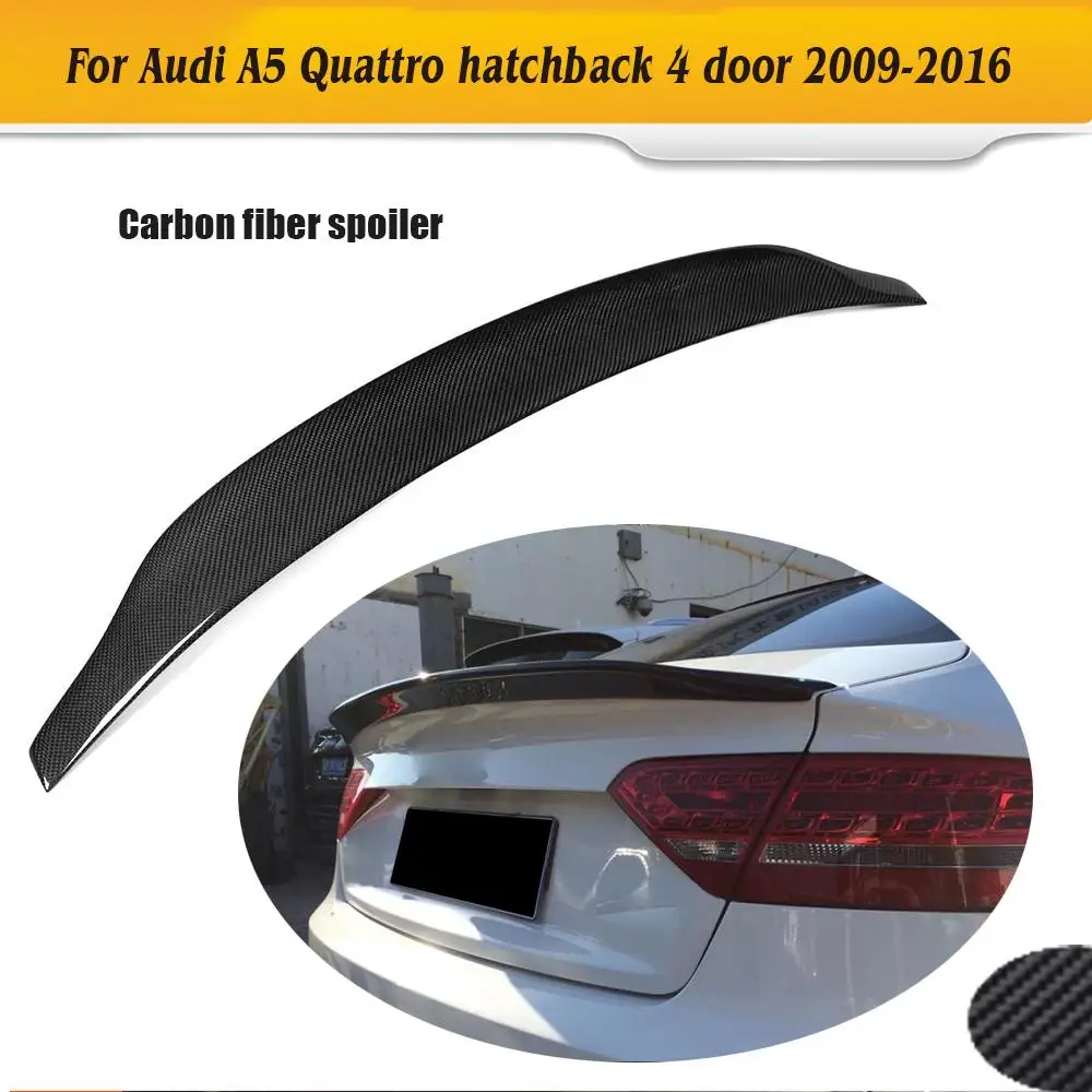 Задний спойлер для багажника из углеродного волокна крылья audi A5 4 Door 2009 2016|spoiler