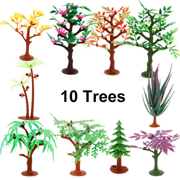 10PCS Tree Marumine детский коврик-дорожка автомобильный город 1,3x1 см сцена таффик карта шоссе Carpe игровой коврик развивающие игрушки для детей спортзал игры - Цвет: 10PCS Tree