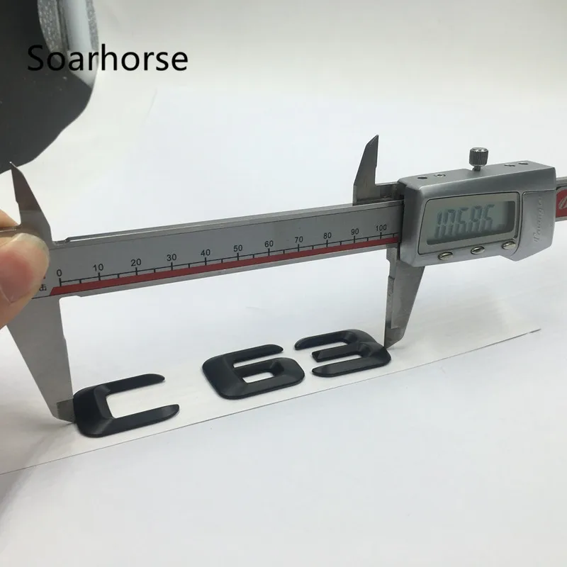 Матовые черные буквы Soarhorse E63 C63 S наклейки с логотипом в виде крышки багажника для