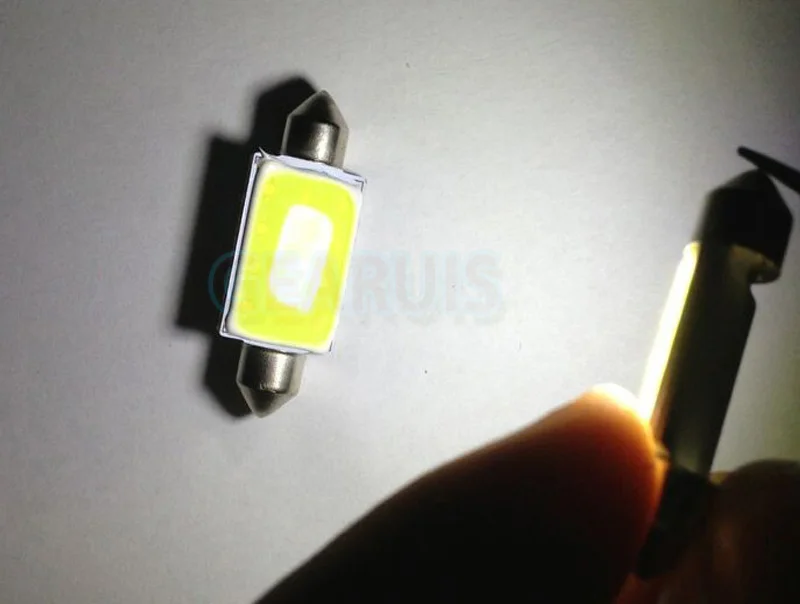 100x гирлянда 31 мм 36 39 41 Автомобильный COB светодиодный светильник C5W C10W 12 smd