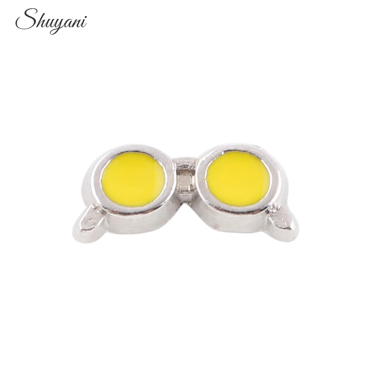 F236 новый дизайн 20 шт./лот милые металлические очки из сплава плавающие медальоны