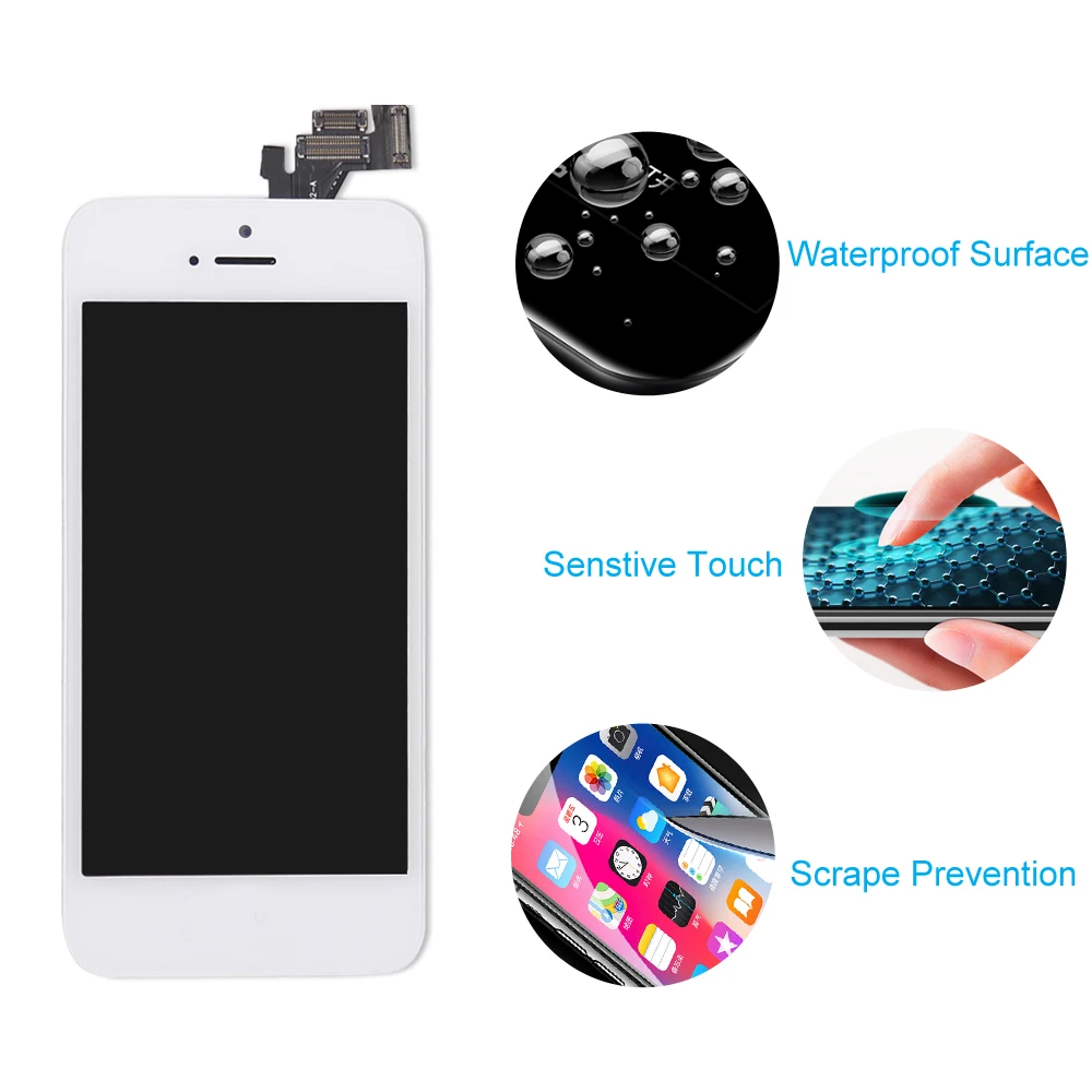 Для iPhone 5 5C 5S SE ЖК дисплей сенсорный экран дигитайзер полная сборка для Замена