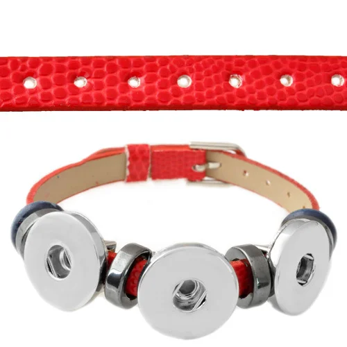 P00546 10 видов цветов дешевле PU rivca snap бутон настоящая кожа браслет подходит 18 мм