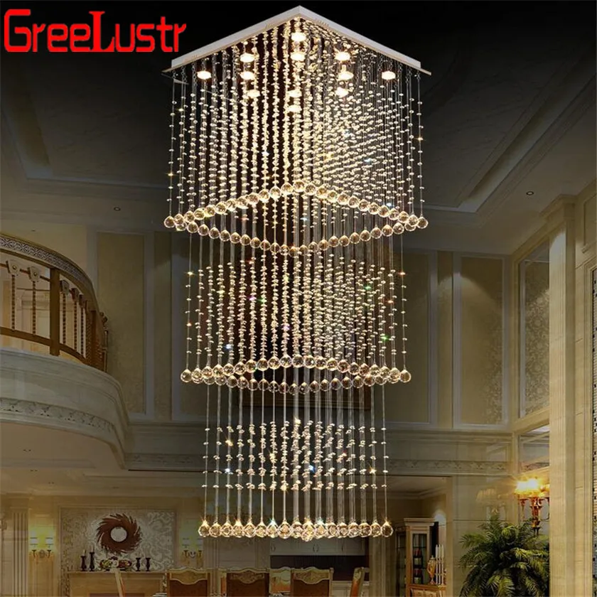Потолочный светильник современный квадратный с кристаллами GU10|ceiling lights|square ceiling