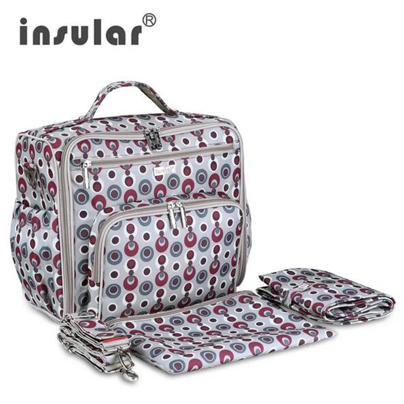 Insular рюкзак для детских подгузников Сумка через плечо Водонепроницаемая 600D