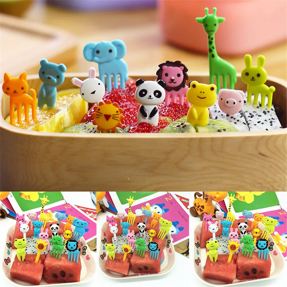 10 шт. вилки для фруктов пищевые и животных|decor food storage|decorative itemsfood decoration pictures |