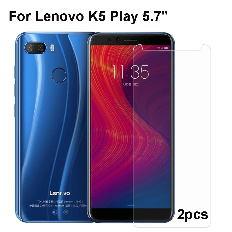 2 шт. закаленное стекло для Lenovo K5 play L38011 защита экрана телефона flim 2.5D 9H