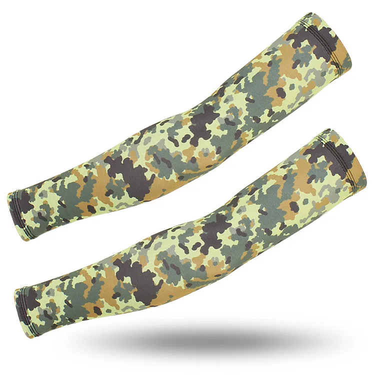 Arm Warmer 9 Шелк льда рукав для велоспорта налокотник Фитнес тактический Камуфляжный Баскетбол Бег налокотники для велосипедистов грелки летние спортивные безопасности для мужчин - Цвет: Arm Warmer 9