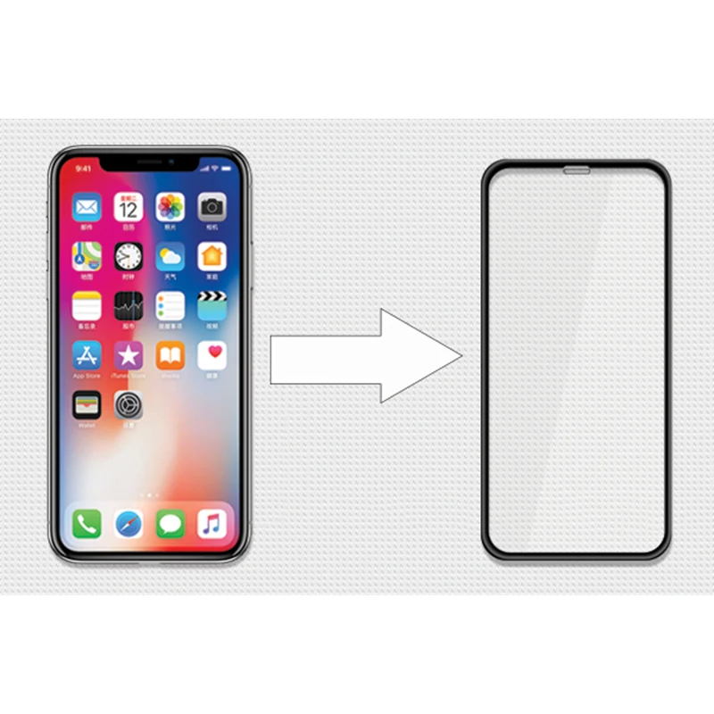 AINY закаленное Стекло Экран протектор для Apple iPhone X Передняя защитная пленка