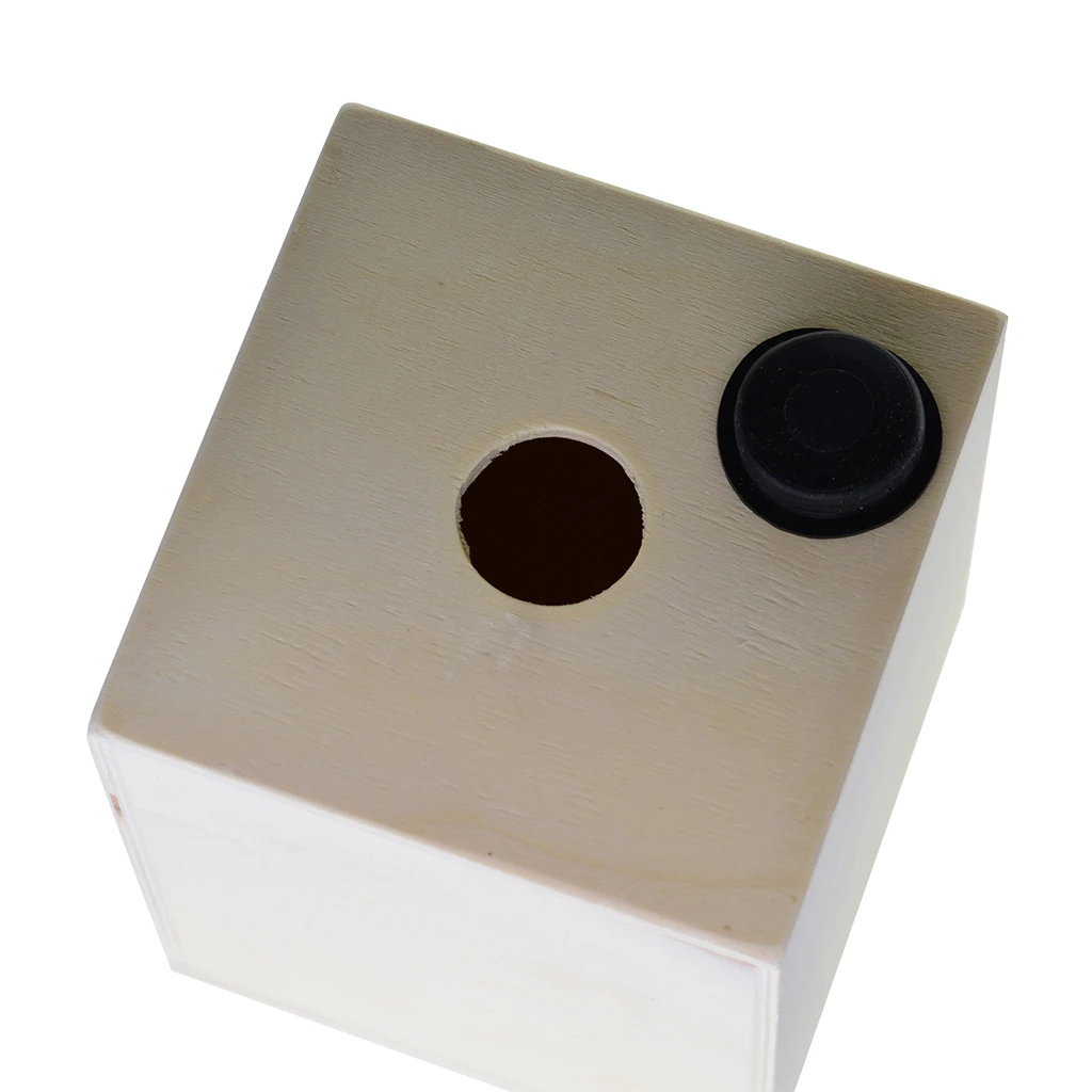 DIY Cuboid необработанные деревянные монетные банки коробка для экономии денег