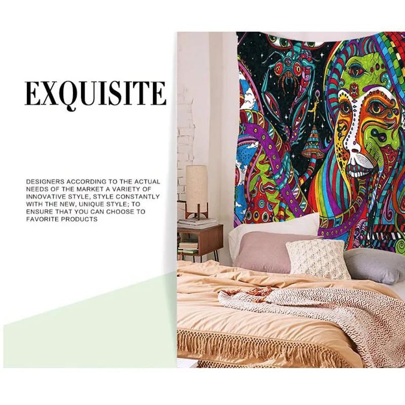 

3 Colors National Style Printed Tapestry Indian Mandala Wall Hanging Tapestries Carpet Beach Blanket Yoga Mat Home Decorations
