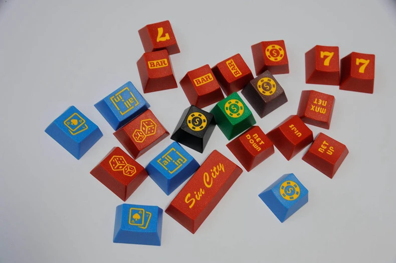 Taihao cubic abs doubleshot keycaps для diy игр механическая клавиатура цвет города Син белый