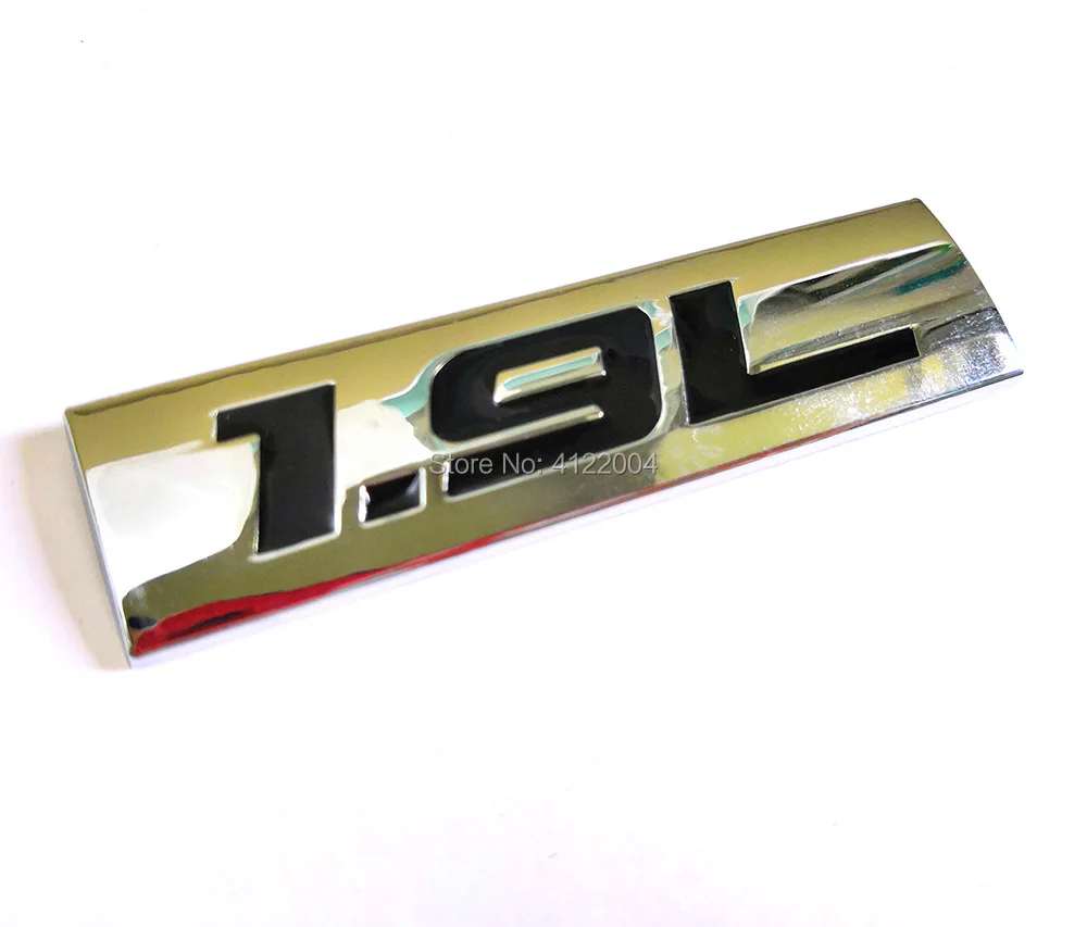 1.9L black 1.4L 1.5L 1.6L 1.7L 1.8L 1.9L энергетическая эмблема багажник Наклейка для TOYOTA Honda Mitsubishi VOLVO GEELY CHERY HAVAL Dodge - Название цвета: 1.9L black