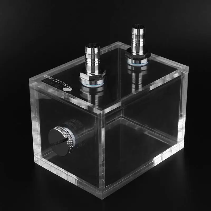 Акриловый резервуар для воды 250 мл G1/4 с 2 разъемами для ПК, cpu, Система Жидкостного Охлаждения, высокое качество, аксессуар для водяного охлаждения