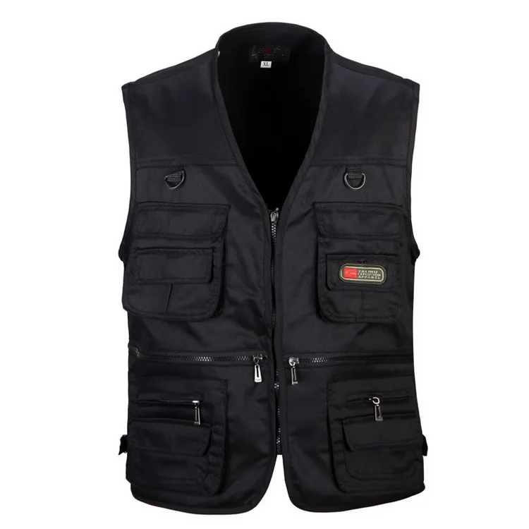 Мужская хлопковая жилетка без воротника Grandwish камуфляжный жилет с несколькими