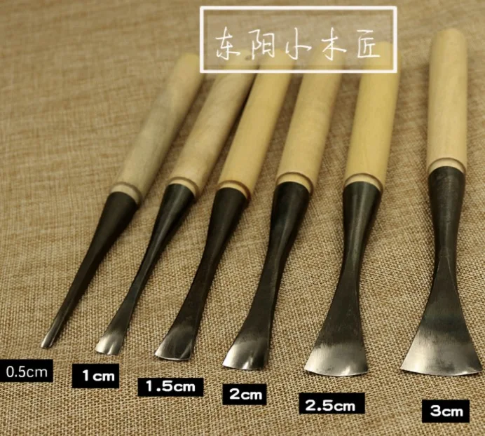 

6pcs/set wood carving knife round billet knife