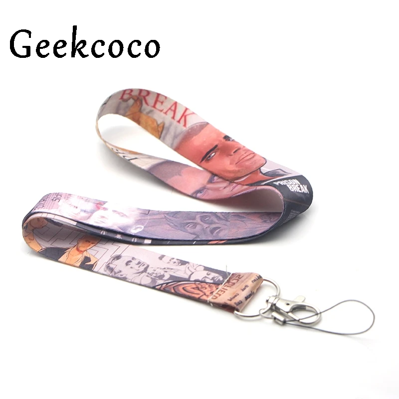 

Prison Break Men Cool multi-function mobile phone key strap rope lanyard mobile phone decoration ID key camera lanyard J0220
