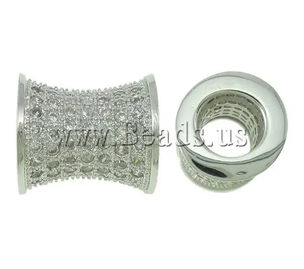Free shipping!!!Cubic Zirconia Brass Beads Bling Bamboo platinum color plated micro pave cubic zirconia nickel|bead pen|beaded cockbeading profiles |