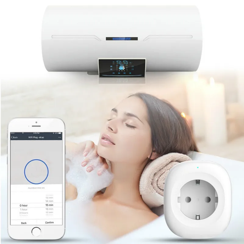 RBAYSALE умная розетка ЕС Мощность Plug WI FI Smart мобильное приложение Remote Управление