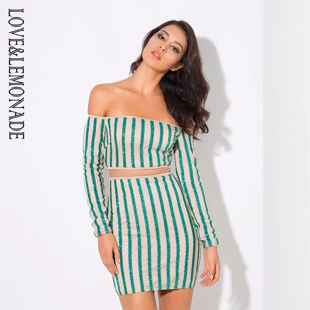 Love & лимонад. Красный/ню Цвет шеи сетки в полоску шить платье 3 S LM0691|bodycon dress|dress dress
