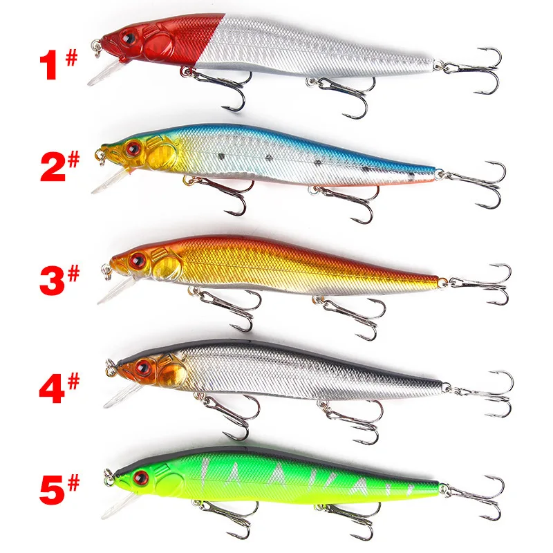 

140mm 22.5g Sea Fishing Lure Bait Hard Artificial Floating Minnow Baits Fishing For Lake River 3D Eyes Carnkbait Pesca