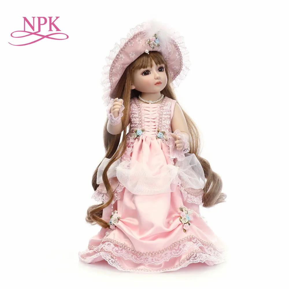 Кукла реборн NPK ручной работы милая детская кукла 18 дюймов SD/BJD лучший игровой