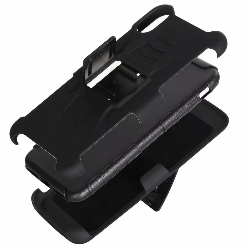 Армированный чехол Поворотный кобура Зажим для ремня iPhone XS XR Гибридный