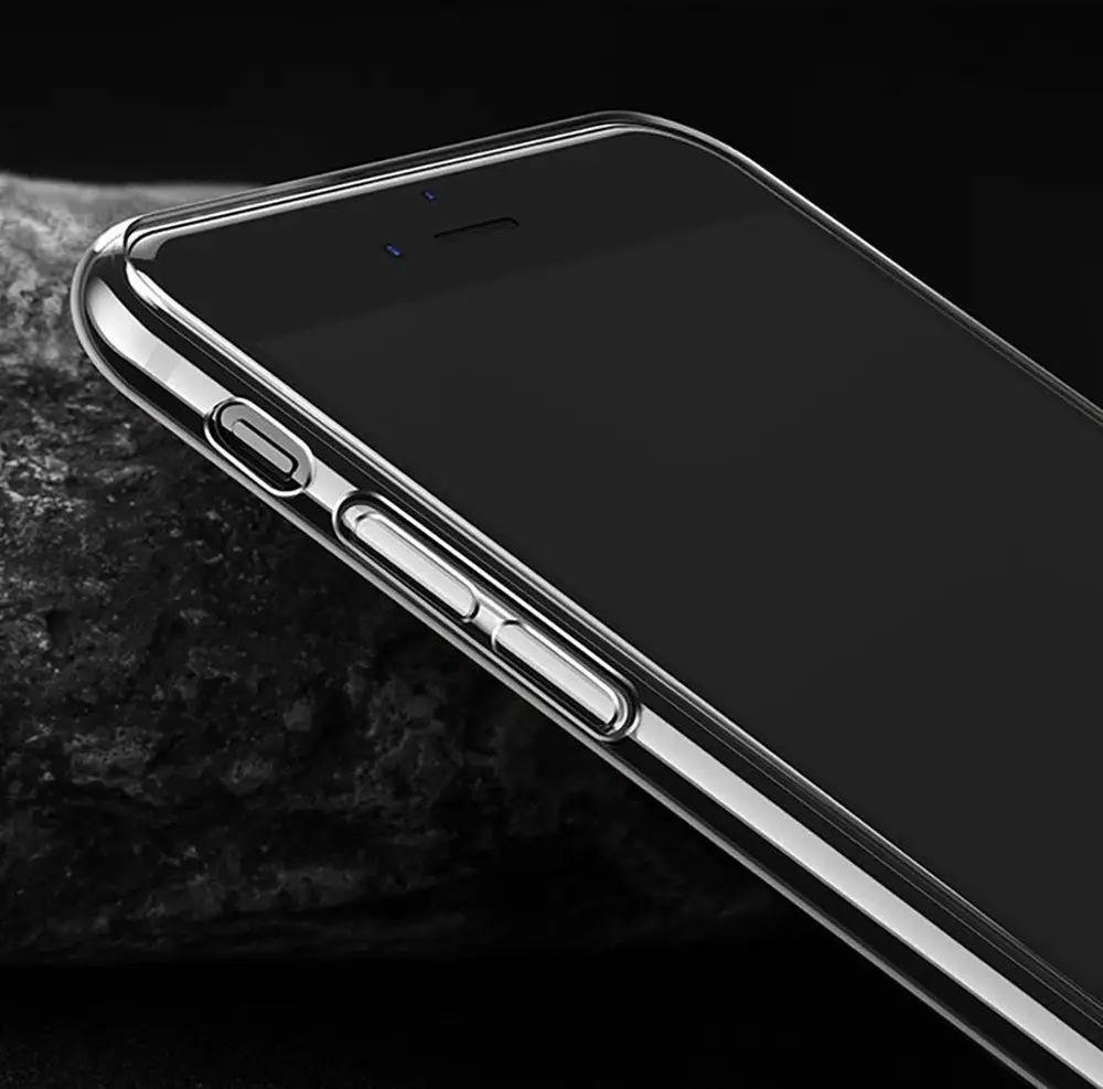TopArmor прозрачный Кристальный ТПУ Мягкий силиконовый чехол для iPhone X 8 7 6 5 гладкий