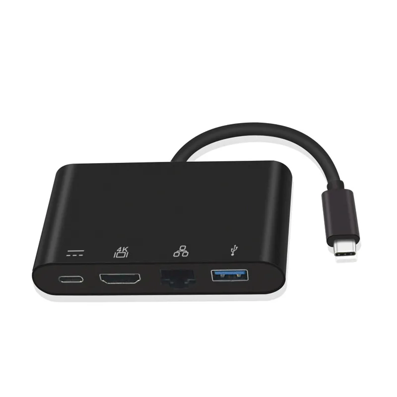 Basix usb 3 1 type c концентратор hdmi ethernet RJ45 + USB3.0 pd зарядка Gigabit Ethnernet к многопортовый