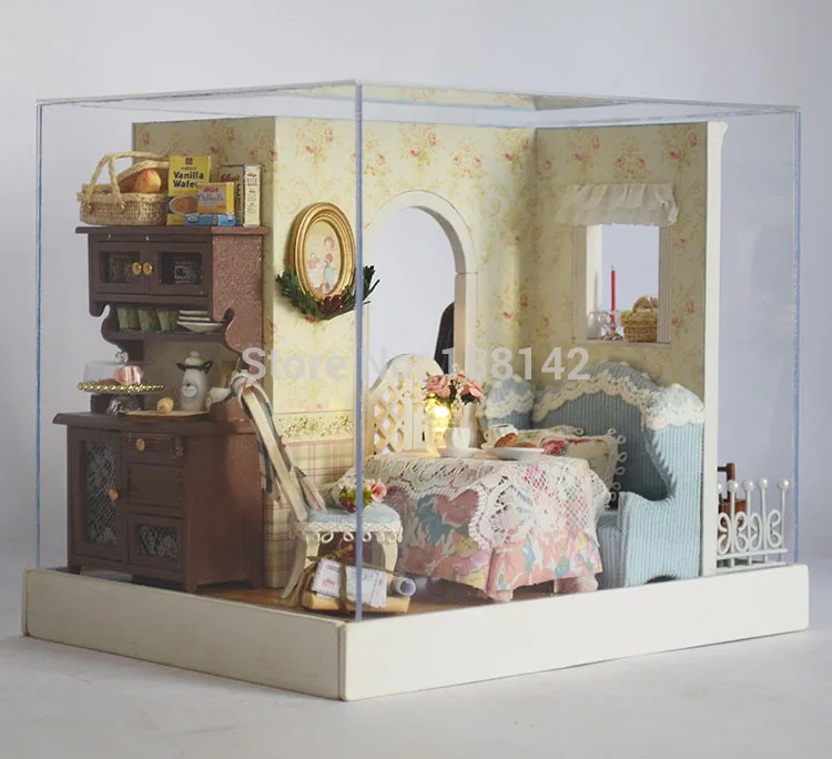 Милый запеченный кукольный домик Мэри Сделай Сам миниатюрная кукла домашняя