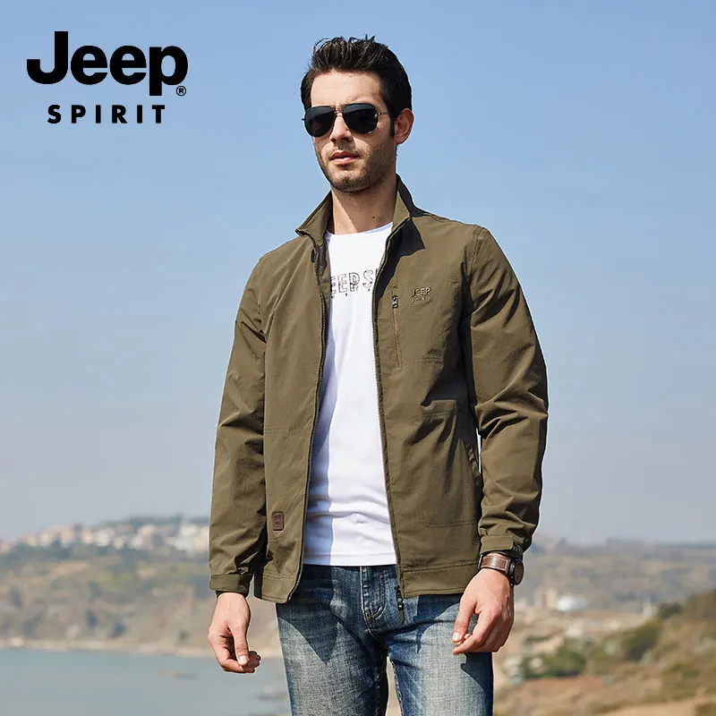 JEEP SPIRIT 2019 осенне-весенняя куртка карго пальто мужская хлопковая одежда со