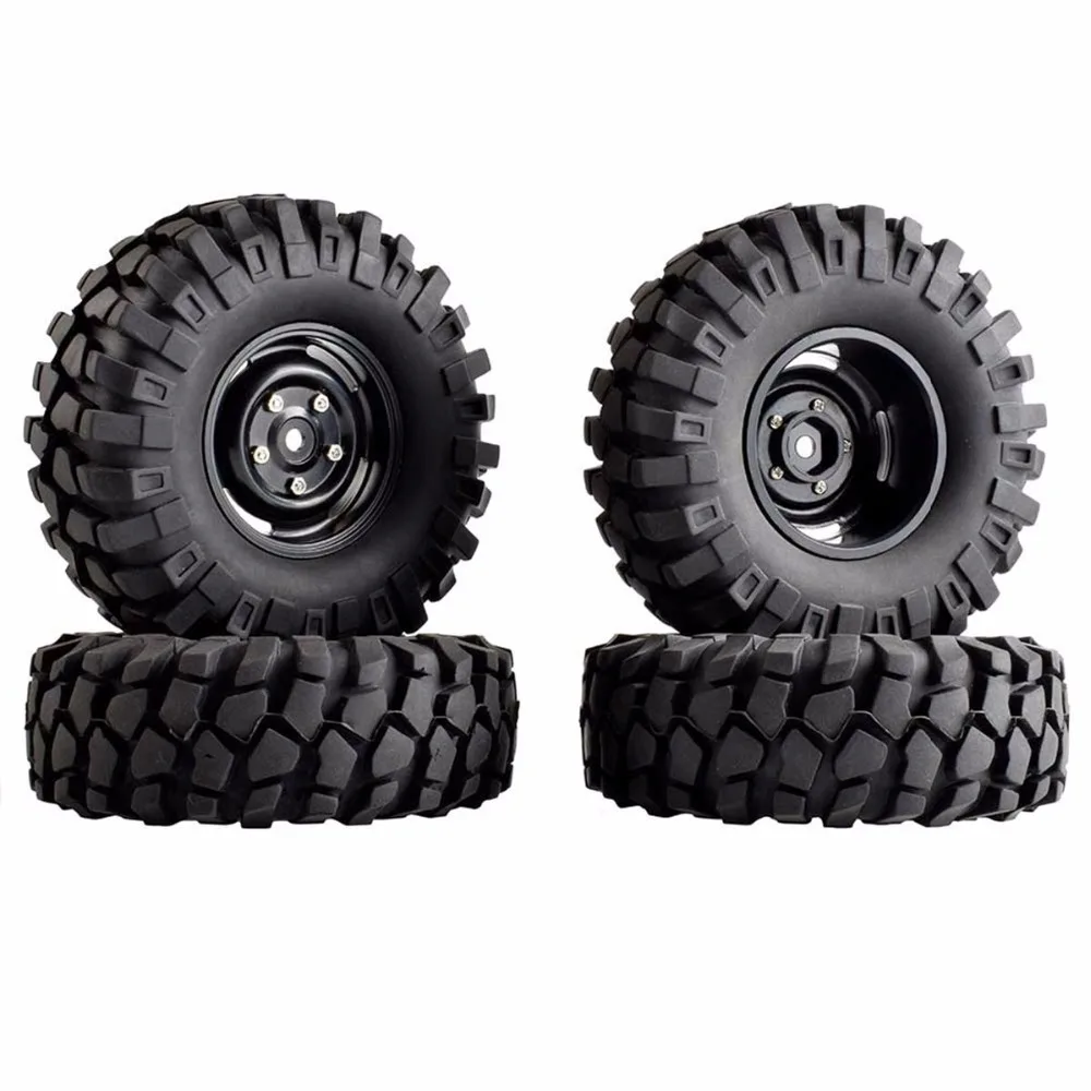 1:10 rc rock crawler 1 9 &quotрезиновые шины/колеса и шины Axial SCX10 II D90 D110 TRX4 (4 шт.) Black Rim90 96