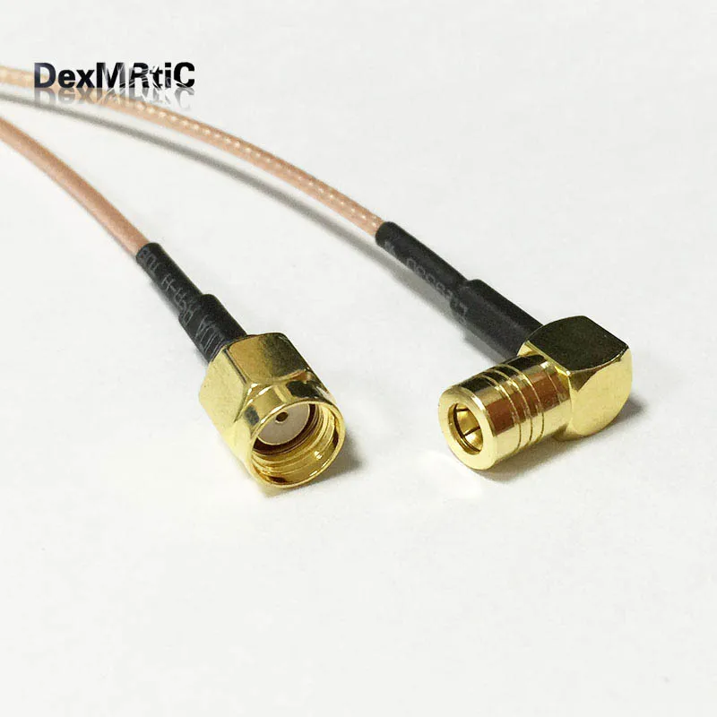 Новинка внешний штекер разъем SMB гнездовой прямой угол ОТРЕЗОК кабеля RG178 оптовая