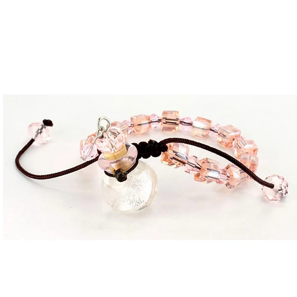 Стеклянный диффузор с эфирным маслом квадратный стеклянный флакон бусинами