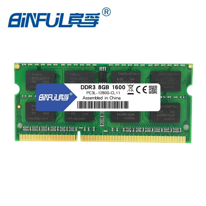 BINFUL новый бренд DDR3L 4 ГБ 8 1600 МГц PC3L 12800 Память ОЗУ низкого напряжения 1 35 в для