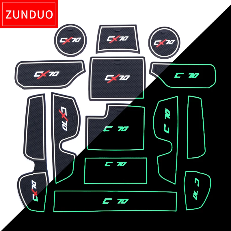 ZUNDUO для CHANGAN CX70 2016 2019 затворный слот подкладка пыль автомобиля коврики