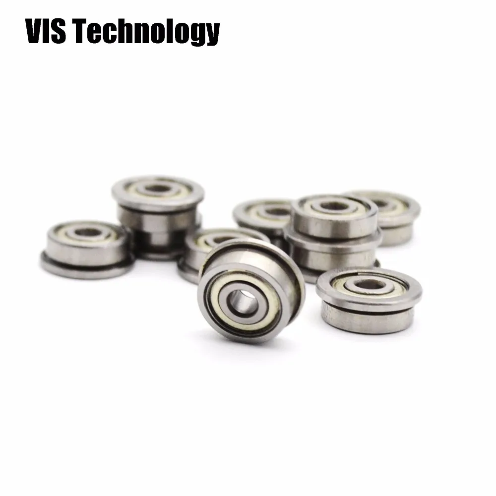 100pcs/lot F623ZZ F623 3X10X4 Miniature Flange Deep Groove Ball Radial Bearings for RepRap 3D printer | Компьютеры и офис