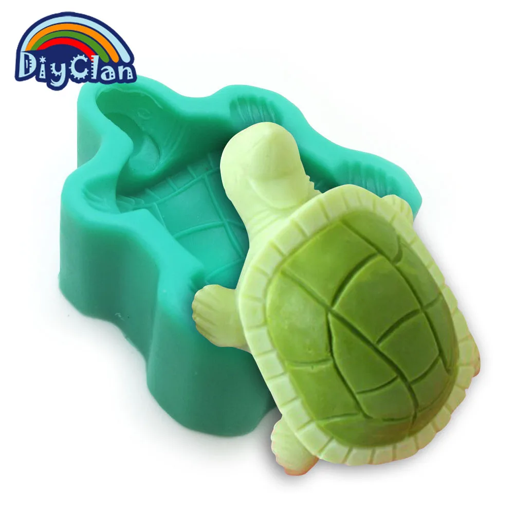 Tortoise Silicone Mold For Soap Cake Decorating Tools Pudding Dessert Turtle Essential Oil Chocolate Mould Baking Tools S0052WG
