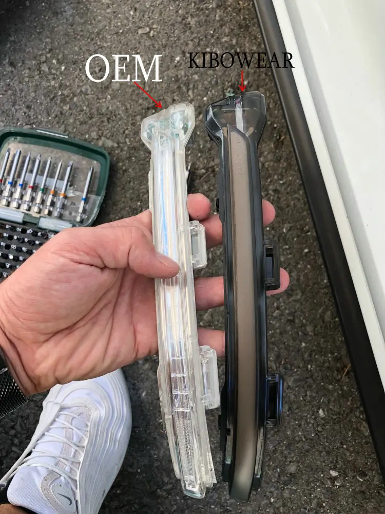 Kibowear для VW GTI Golf 7 светодиодный Динамический указатель поворота прокрутки GTD MK7 Rline GTE световой боковой индикатор для зеркала последовательный поток