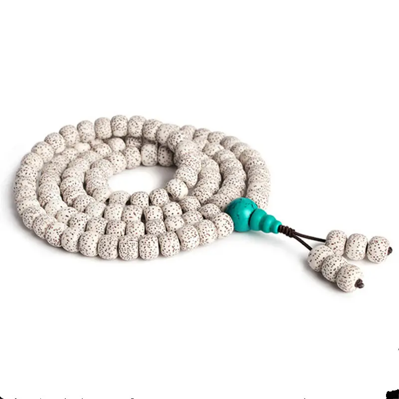 

BRO975 Natural Fine 108 Star Moon Lotus Bodhi Beads Yoga Meditation Mala 8mm 9mm 10mm